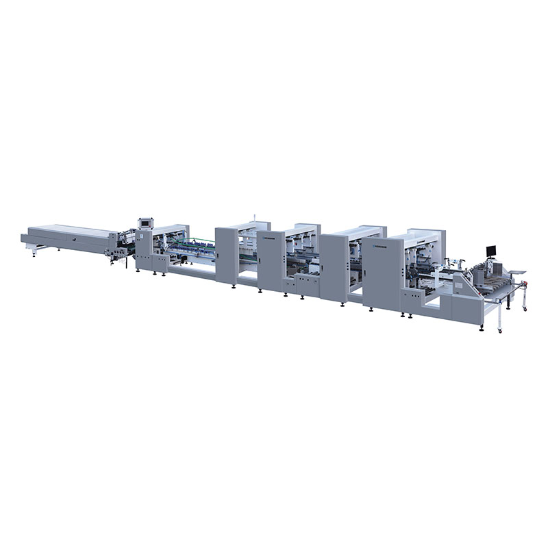Automatisk 4 og 6 hjørne mappe gluer maskine